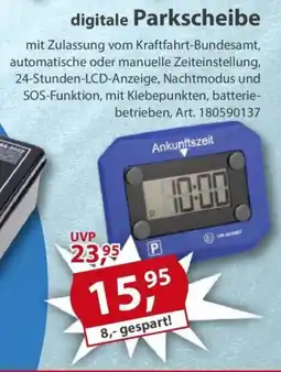 Sonderpreis Baumarkt digitale Parkscheibe Angebot