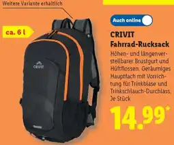 Lidl CRIVIT Fahrrad-Rucksack Angebot