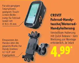 Lidl CRIVIT Fahrrad-Handytasche/Motorrad Handyhalterung Angebot