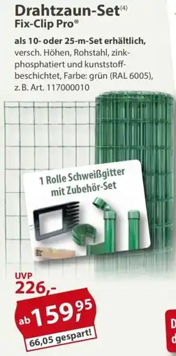 Sonderpreis Baumarkt Drahtzaun-Set Fix-Clip Pro Angebot