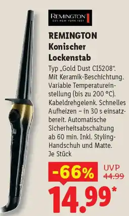 Lidl REMINGTON Konischer Lockenstab Angebot