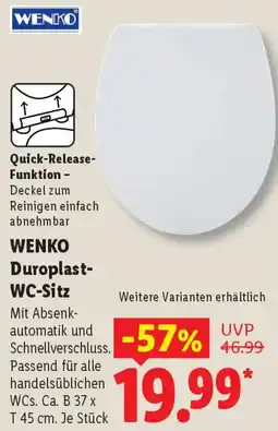 Lidl WENKO Duroplast WC-Sitz Angebot