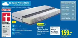 Lidl BRECKLE 7-Zonen Taschenfederkernmatratze Angebot