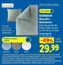 Lidl BIERBAUM Musselin Bettwäsche Angebot