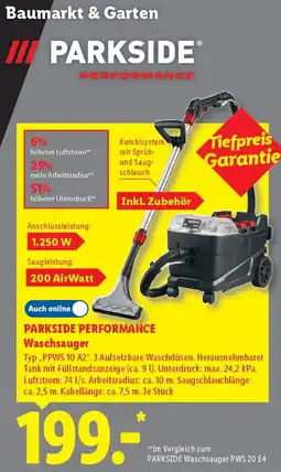 Lidl PARKSIDE PERFORMANCE Waschsauger Angebot