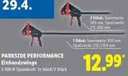 Lidl PARKSIDE PERFORMANCE Einhandzwinge Angebot