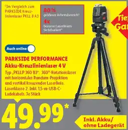 Lidl PARKSIDE PERFORMANCE Akku-Kreuzlinienlaser 4 V Angebot