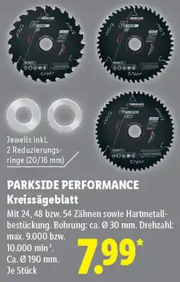 Lidl PARKSIDE PERFORMANCE Kreissägeblatt Angebot