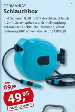 Sonderpreis Baumarkt GERMANIA Schlauchbox Angebot