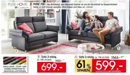 Zurbrüggen Pure home comfort sofa 3-sitzig Angebot