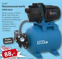 Sonderpreis Baumarkt Güde Hauswasserwerk HWW 6035 Angebot
