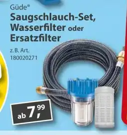 Sonderpreis Baumarkt Güde Saugschlauch-Set, Wasserfilter oder Ersatzfilter Angebot
