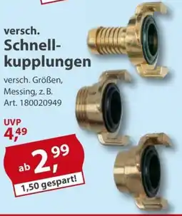Sonderpreis Baumarkt versch. Schnellkupplungen Angebot