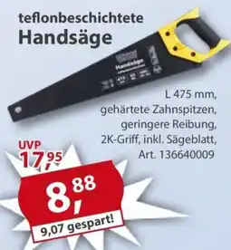 Sonderpreis Baumarkt Germania teflonbeschichtete Handsäge Angebot