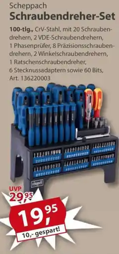 Sonderpreis Baumarkt Scheppach Schraubendreher-Set Angebot