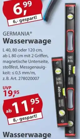 Sonderpreis Baumarkt GERMANIA Wasserwaage Angebot