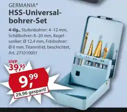 Sonderpreis Baumarkt GERMANIA HSS-Universal- bohrer-Set Angebot