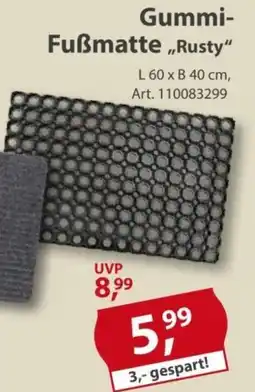 Sonderpreis Baumarkt Gummi- Fußmatte„Rusty" Angebot