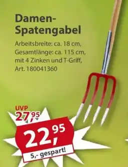 Sonderpreis Baumarkt Damen- Spatengabel Angebot
