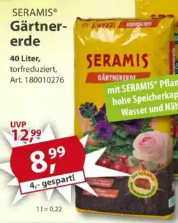 Sonderpreis Baumarkt SERAMIS Gärtnererde Angebot