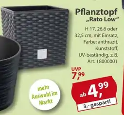 Sonderpreis Baumarkt Pflanztopf ,,Rato Low" Angebot