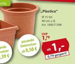Sonderpreis Baumarkt versch. Pflanztöpfe ,,Plastica" Angebot