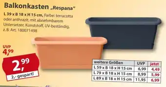 Sonderpreis Baumarkt Balkonkasten „Respana" Angebot