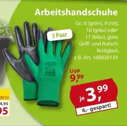Sonderpreis Baumarkt Arbeitshandschuhe 5 Paar Angebot