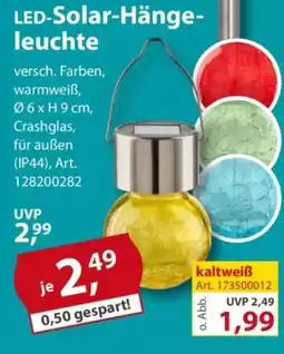 Sonderpreis Baumarkt LED-Solar-Hängeleuchte Angebot