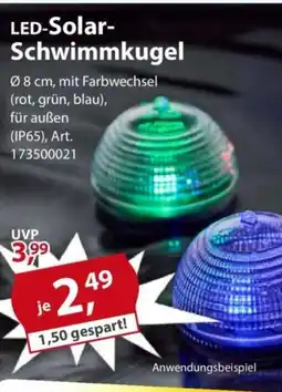 Sonderpreis Baumarkt LED-Solar- Schwimmkugel Angebot