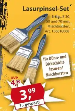 Sonderpreis Baumarkt Lasurpinsel-Set Angebot