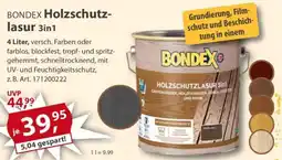 Sonderpreis Baumarkt BONDEX Holzschutzlasur 3in1 Angebot