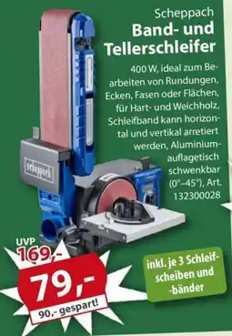 Sonderpreis Baumarkt Scheppach Band- und Tellerschleifer Angebot