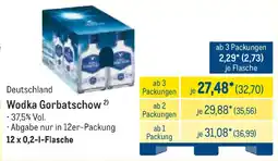 METRO Wodka Gorbatschow Angebot