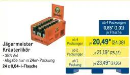 METRO Jägermeister Kräuterlikör Angebot
