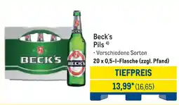 METRO Beck's Pils Angebot