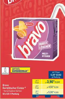 METRO Bravo Durstlöscher Eistee Angebot