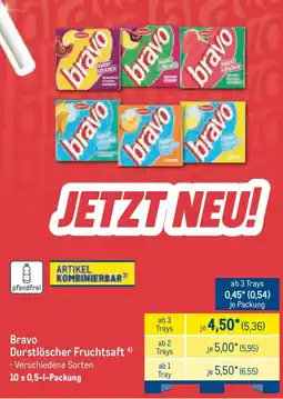 METRO Bravo Durstlöscher Fruchtsaft Angebot