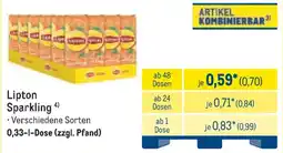 METRO Lipton Sparkling Angebot