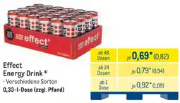 METRO Effect Energy Drink Angebot