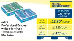 METRO extra Professional Dragees white oder fresh Angebot