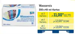 METRO aro Wassereis Angebot