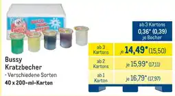 METRO Bussy Kratzbecher Angebot