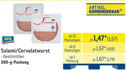 METRO aro Salami/Cervelatwurst Angebot