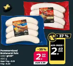 NETTO Pommernland Bratwurst fein oder grob Angebot