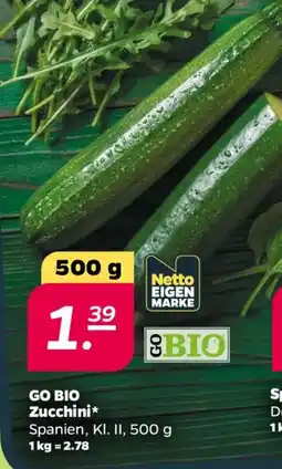 NETTO GO BIO Zucchini Angebot