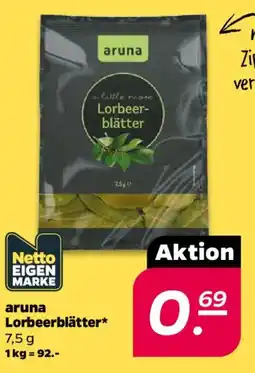 NETTO aruna Lorbeerblätter Angebot
