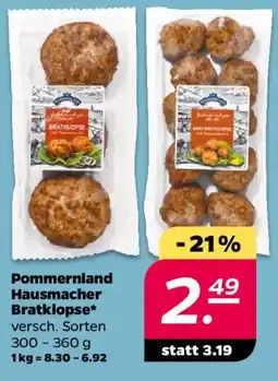NETTO Pommernland Hausmacher Bratklopse Angebot