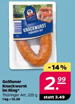 NETTO Golẞener Knackwurst im Ring Angebot