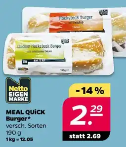 NETTO MEAL QUICK Burger Angebot